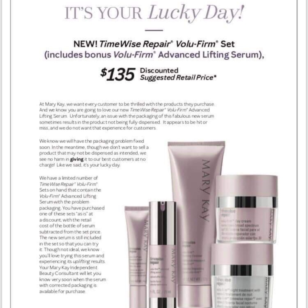 Mary Kay Timewise Volume Repair Set